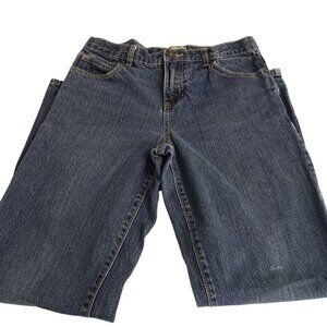 Old Navy Blue Denim Straight Leg Jeans Boys Size 16 Husky Cotton